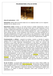 POLARIZZATORE A PILA DI VETRO