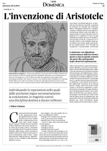 L`invenzione di Aristotele