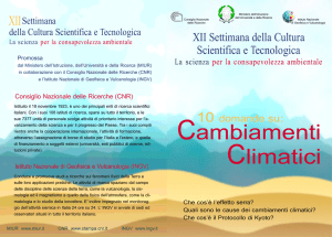 Cambiamenti climatici