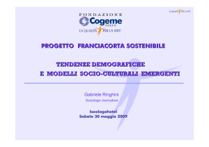 Tendenze demografiche e nuovi modelli di convivenza sociale
