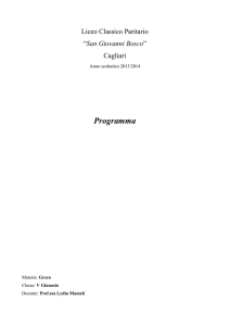 Programma - Istituto Salesiano Don Bosco
