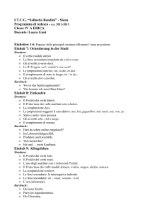 I.T.C.G. “Sallustio Bandini” - Siena Programma di tedesco