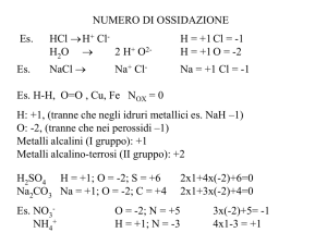 NOMENCLATURA DELLA CHIMICA INORGANICA