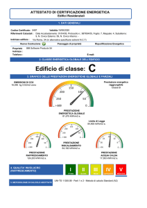 Attestato di certificazione energetica