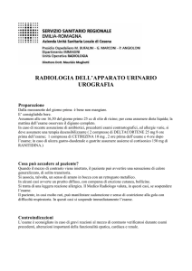 RADIOLOGIA DELL`APPARATO URINARIO UROGRAFIA