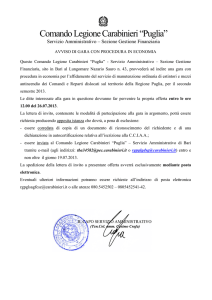 Avviso di gara