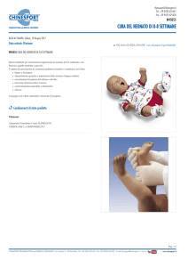 cura del neonato di 0-8 settimane