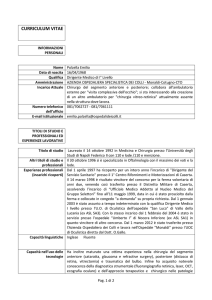 curriculum vitae - Ospedali dei Colli