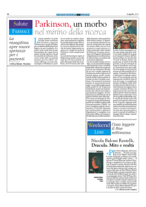 Parkinson, un morbo nel mirino della ricerca