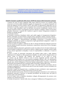 Obiettivi formativi qualificanti della classe: LM