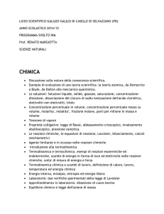 chimica - Liceo Galileo Galilei