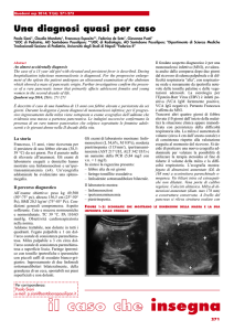 Una diagnosi quasi per caso - Associazione Culturale Pediatri