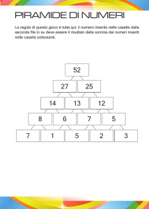 Piramidi di Numeri: Esercizio di Addizione