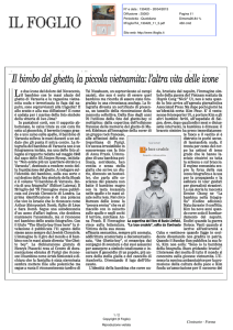 Ilbimbo del ghetto , la piccola vietnamita : l altra vita delle icone