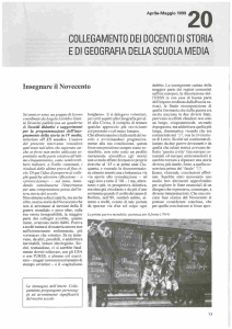 COLLEGAMENTO DEI DOCENTI DI STORIA E DI GEOGRAFIA