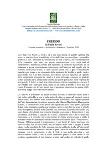 Freddo - Cascina Macondo