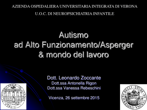 Autismo ad alto funzionamento/Asperger e mondo del lavoro