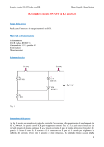 Semplice circuito ON-OFF in d