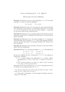 Corso di Geometria II - A.A. 2016/17 Esercizi per la terza settimana