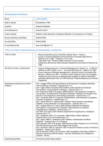Manci Luisa curriculum vitae