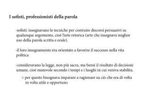 I sofisti, professionisti della parola