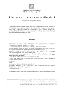 LEZIONE personalizzata programma
