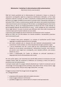Micotossine: i metodi per la determinazione della