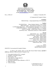ISTITUTO COMPRENSIVO ISA 7 E-mail  www