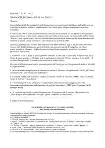 SCHEMA CONCETTUALE STORIA DELL`ECONOMIA
