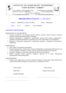 programma svolto - Istituto di Istruzione Superiore Leon Battista Alberti