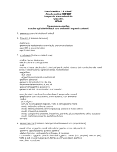 Anno Scolastico 2008/2009 insegnante: Alessandra Gallo Classe I