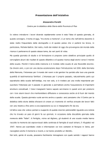 Presentazione dell`iniziativa - OSP - Pisa