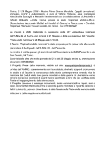 Torino, 21-29 Maggio 2016 - Mostra Prima Guerra Mondiale. Oggetti