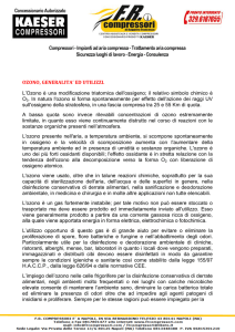 OZONO, GENERALITA` ED UTILIZZI. L`Ozono è