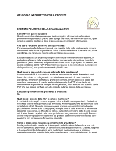 ERUZIONE POLIMORFA di gravidanza (PEP)
