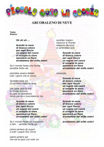 Arcobaleno di neve - Il Piccolo Coro la Goccia