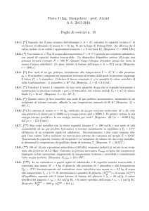 Foglio di esercizi n. 10