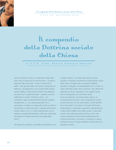 Il compendio della Dottrina sociale della Chiesa