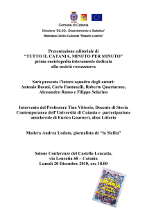 Locandina-invito - Comune di Catania