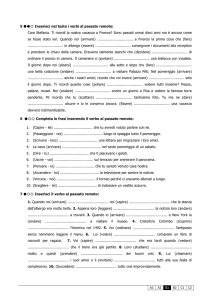 esercizi sul verbo al passato remoto 2
