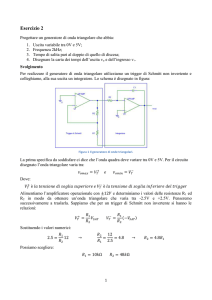 Esercizio 2. Generatore di onda triangolare con duty cycle diverso