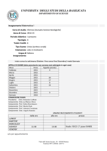 matematica I Labbate - Dipartimento di Scienze (UNIBAS)