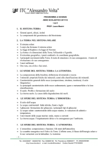 1. IL SISTEMA TERRA • Sistemi aperti, chiusi, isolati • Le