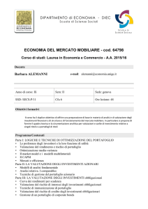 ECONOMIA DEL MERCATO MOBILIARE
