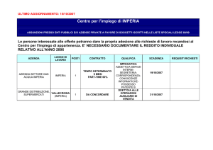 Offerte di lavoro per disabili (legge 68) - Lavoro