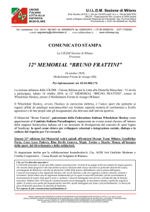 Comunicato stampa - Dream Team Milano