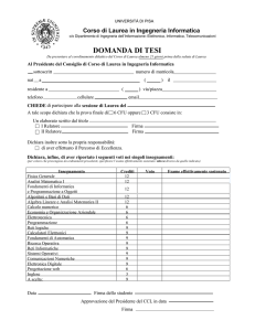 Domanda di Tesi (DM270)