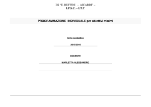 IIS “E. RUFFINI - AICARDI” – IPSC – ITT PROGRAMMAZIONE