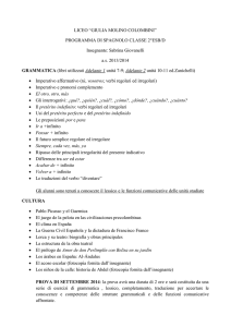 PROGRAMMA DI SPAGNOLO CLASSE 2°ESB/D Insegnante