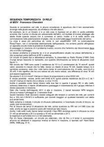 Sequenza temporizzata di rele